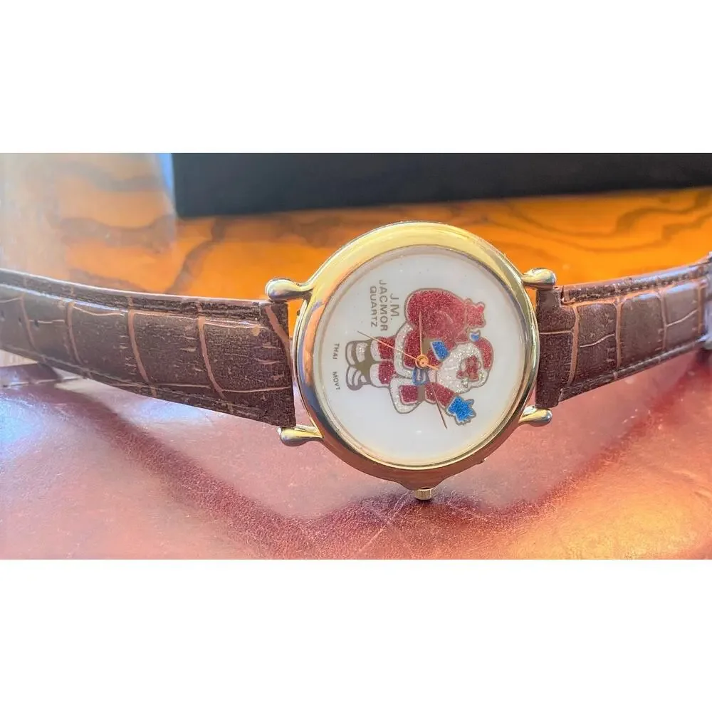 Unisex 43mm Gold Tone JM Jacmor Santa Claus Watch